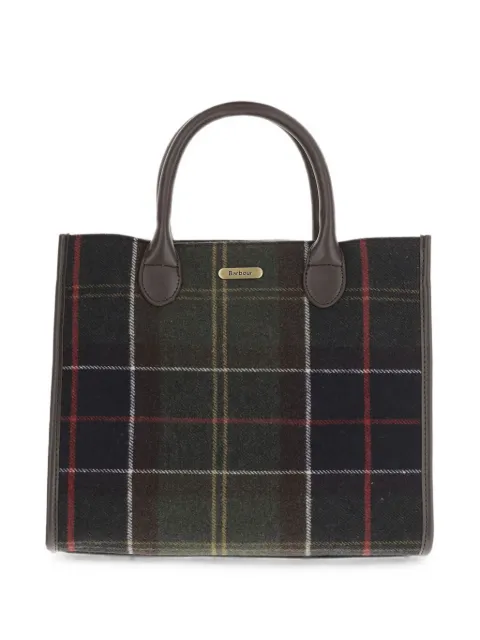 Barbour Barrhill Tartan check-pattern tote bag