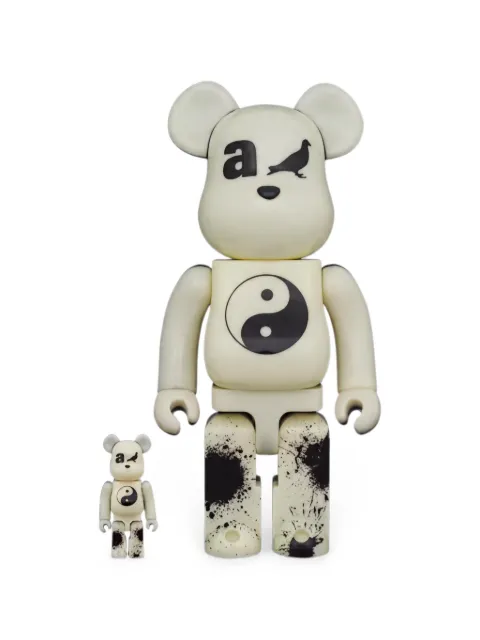 BearBrick x atmos Staple glow-in-the-dark figures