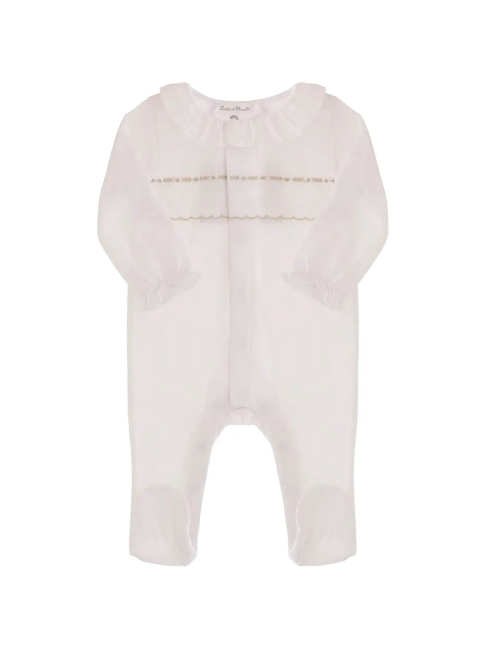 Tartine Et Chocolat Pyjama met ruchekraag Wit