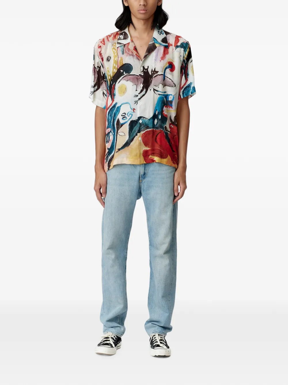 Endless Joy Mad As Hell overhemd met grafische print Wit