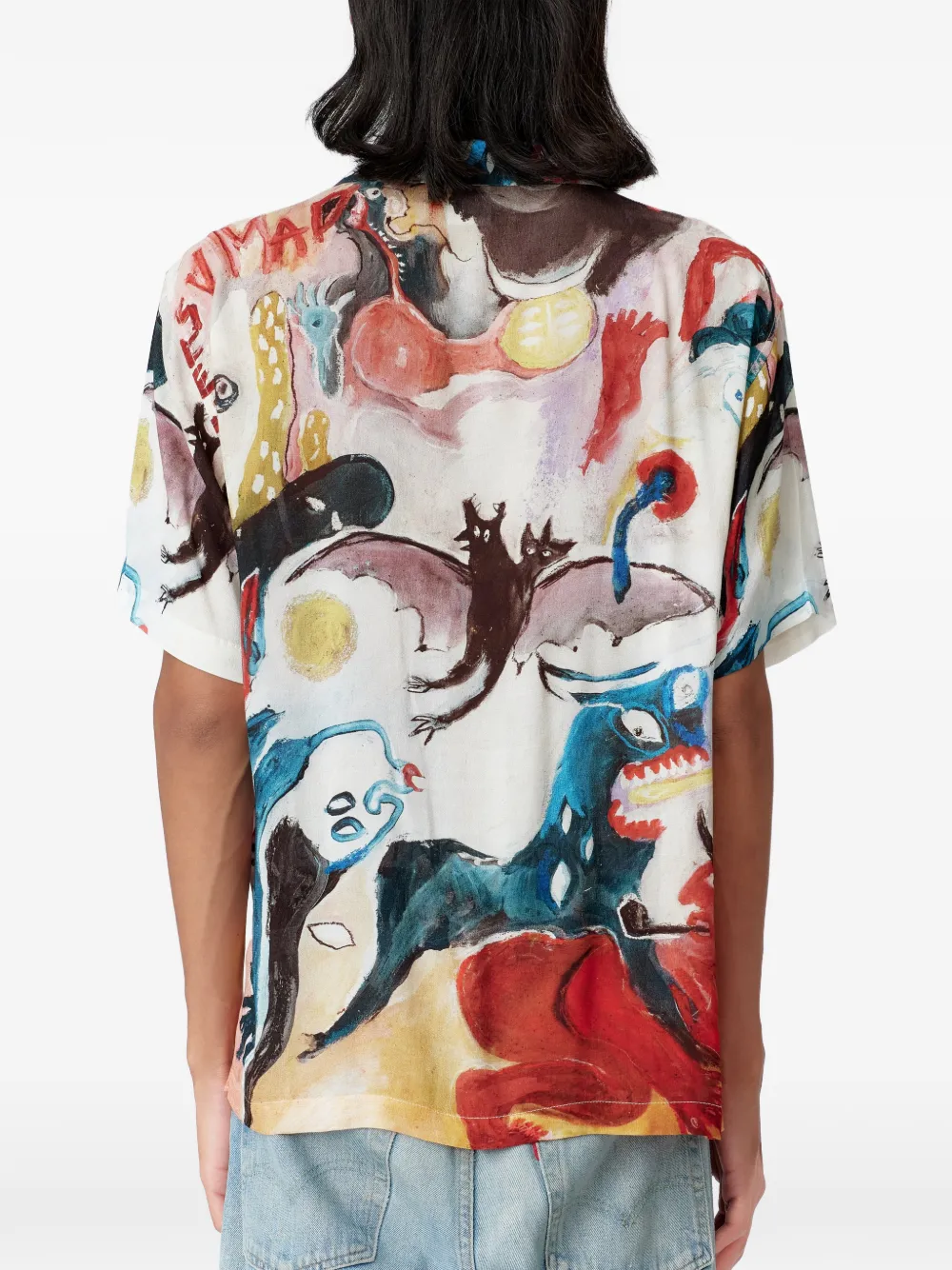 Endless Joy Mad As Hell overhemd met grafische print Wit