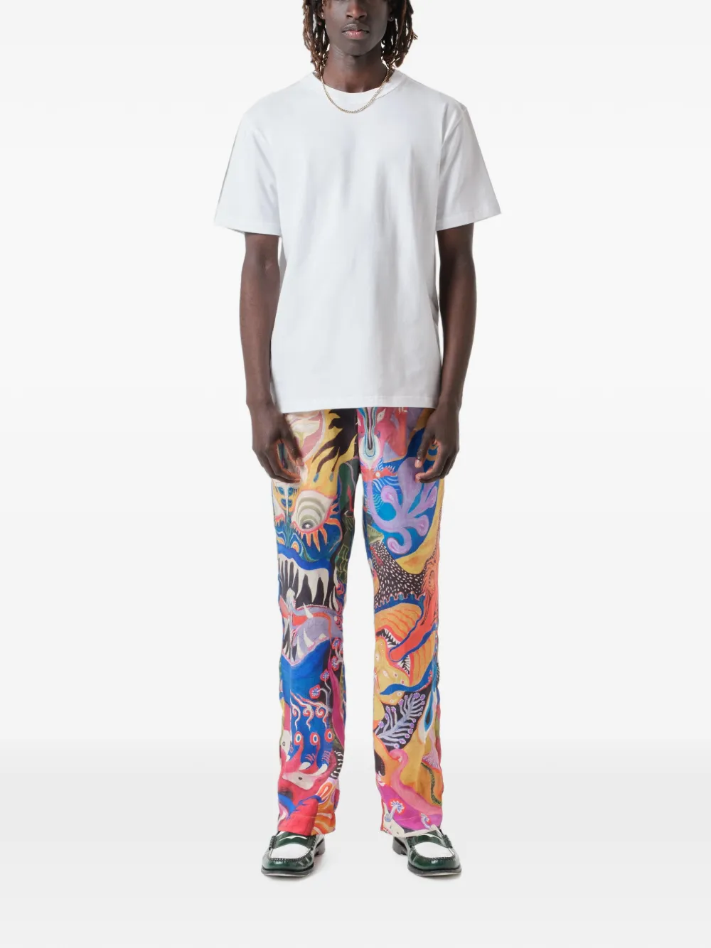Endless Joy Pleasure Garden T-shirt met print Wit