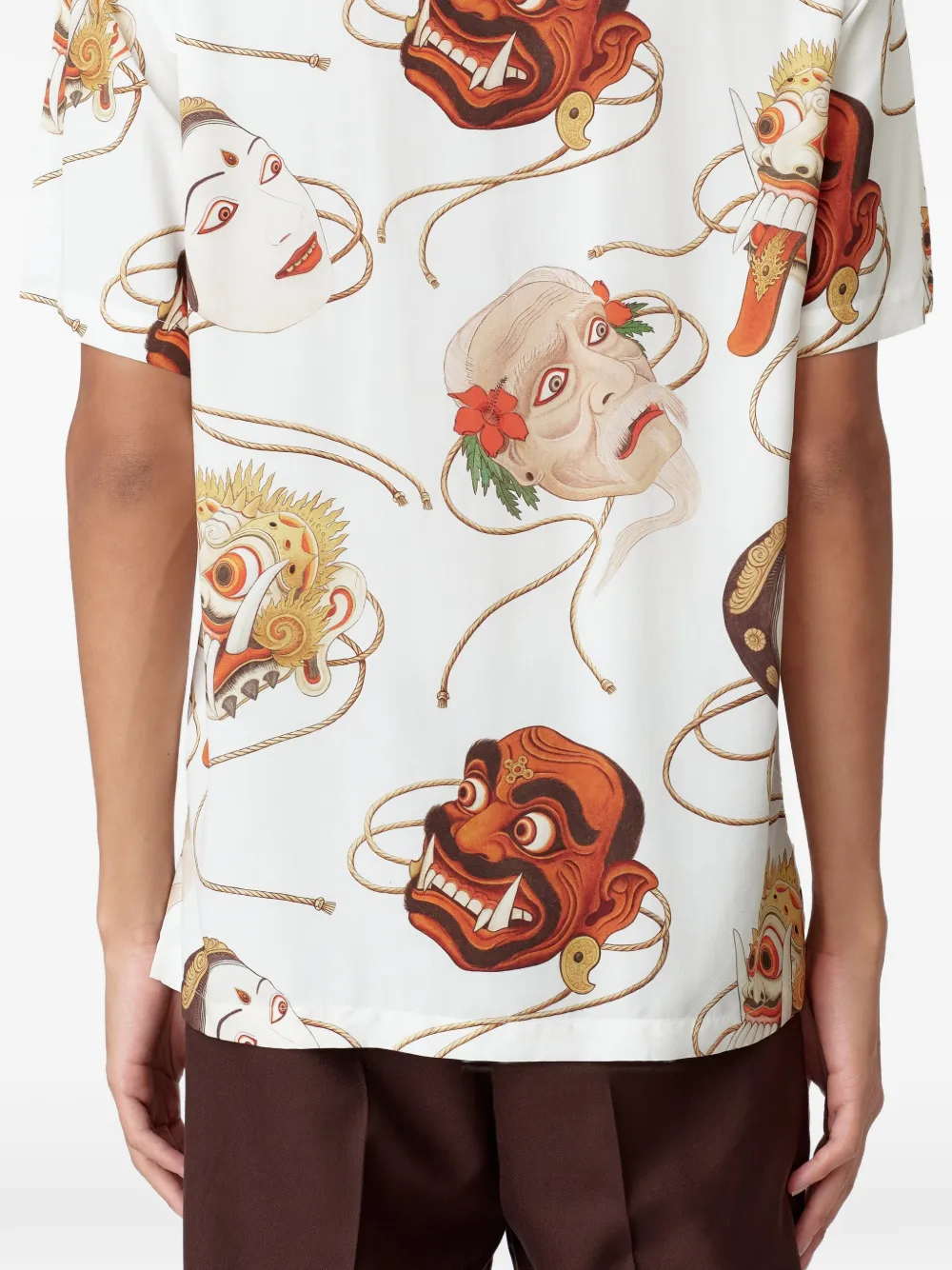 Endless Joy Topeng overhemd met grafische print Wit