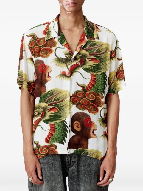 Endless Joy Monkey Dragon graphic-print short-sleeve shirt