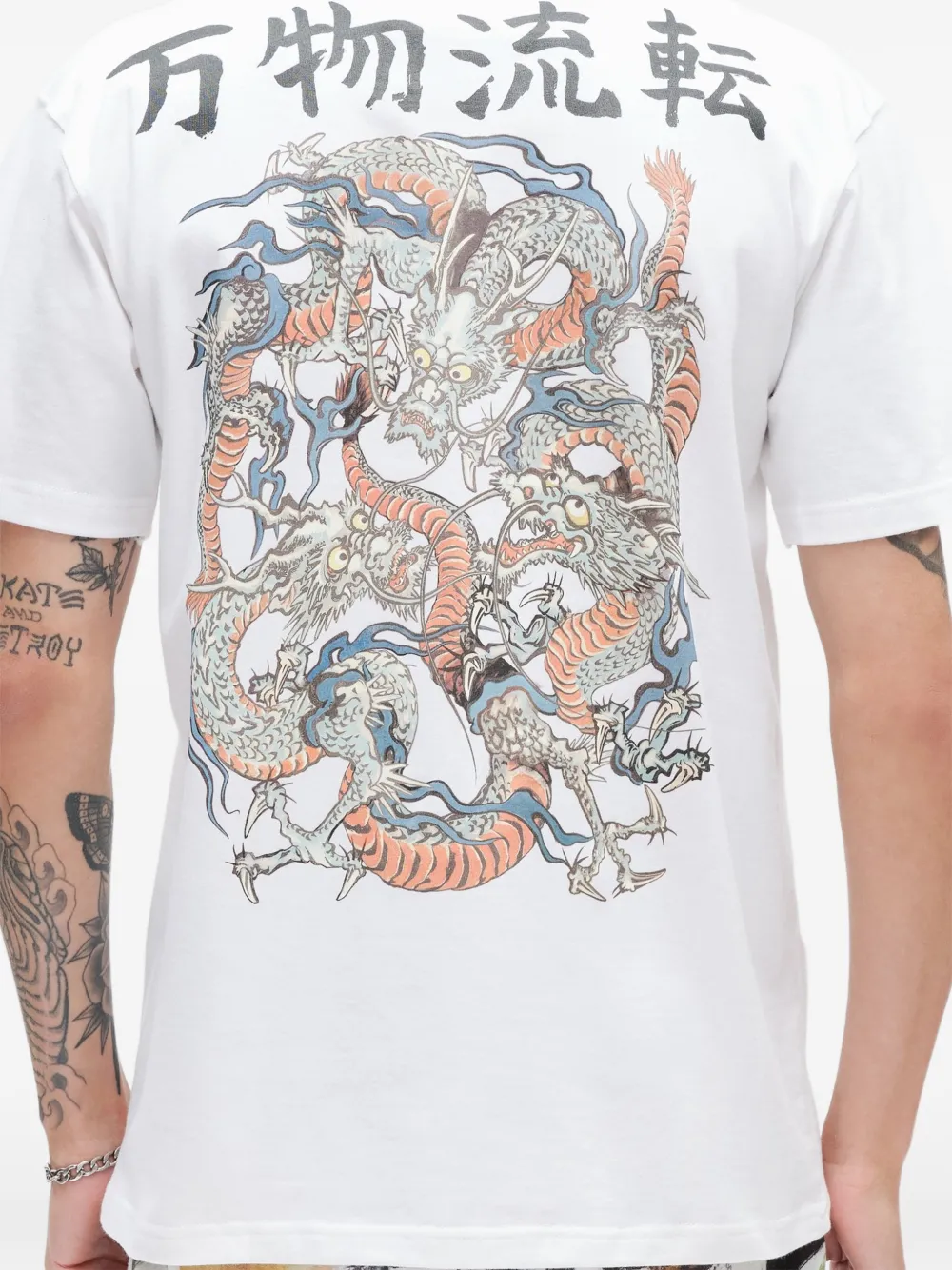 Endless Joy Tiga Naga katoenen T-shirt Wit