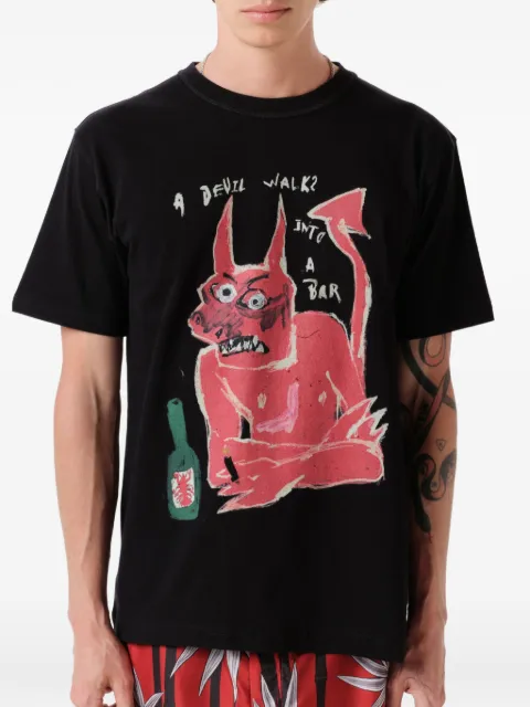 Endless Joy T-Shirt mit Teufel-Print