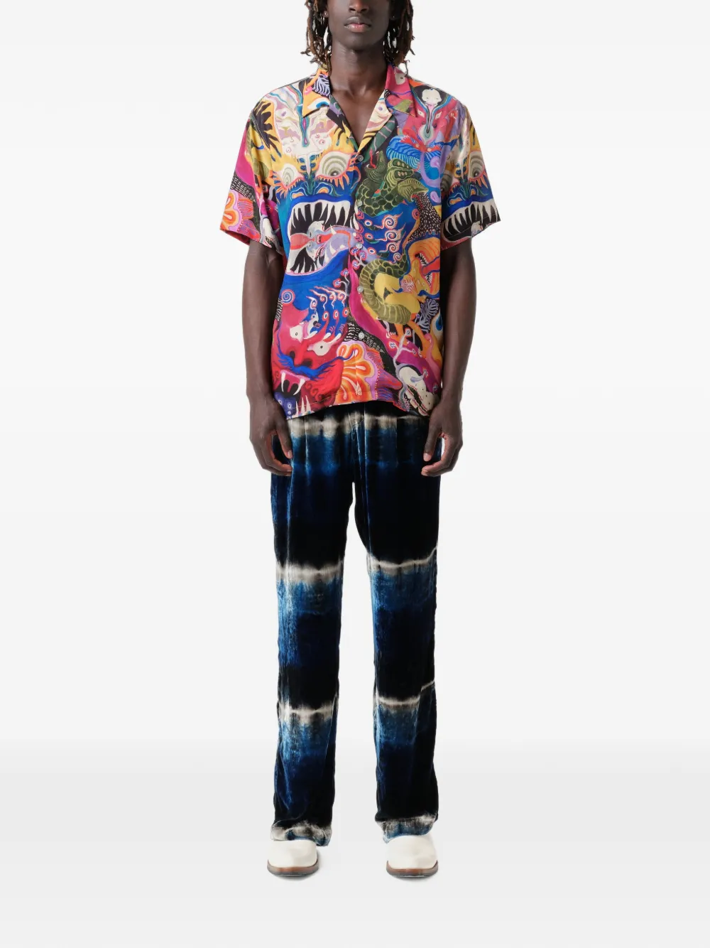 Endless Joy Overhemd met grafische print Paars