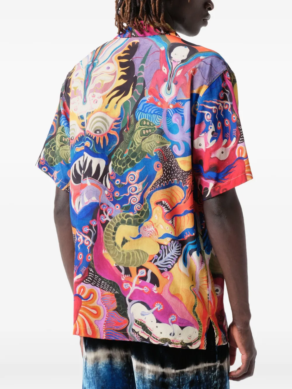 Endless Joy Overhemd met grafische print Paars