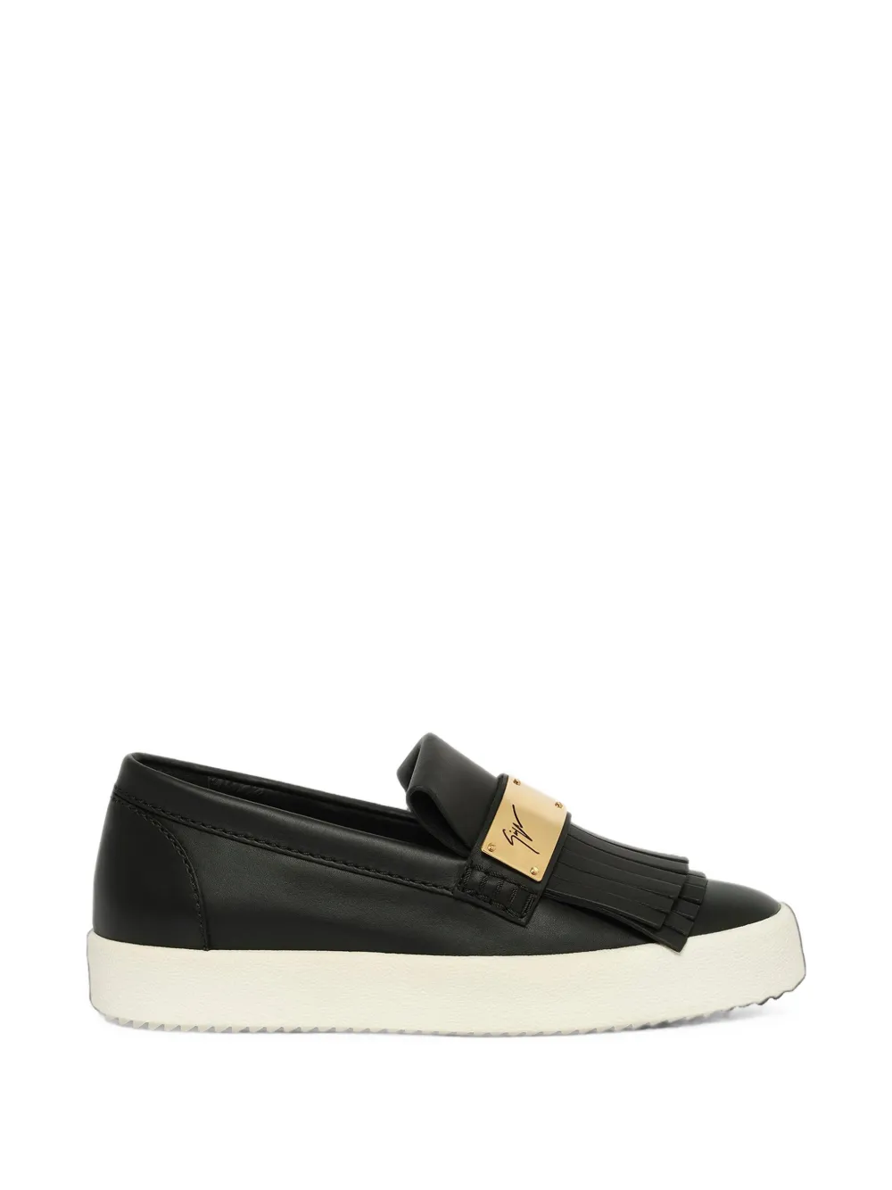 Giuseppe Zanotti Birel Vague fringed logo-plaque sneakers