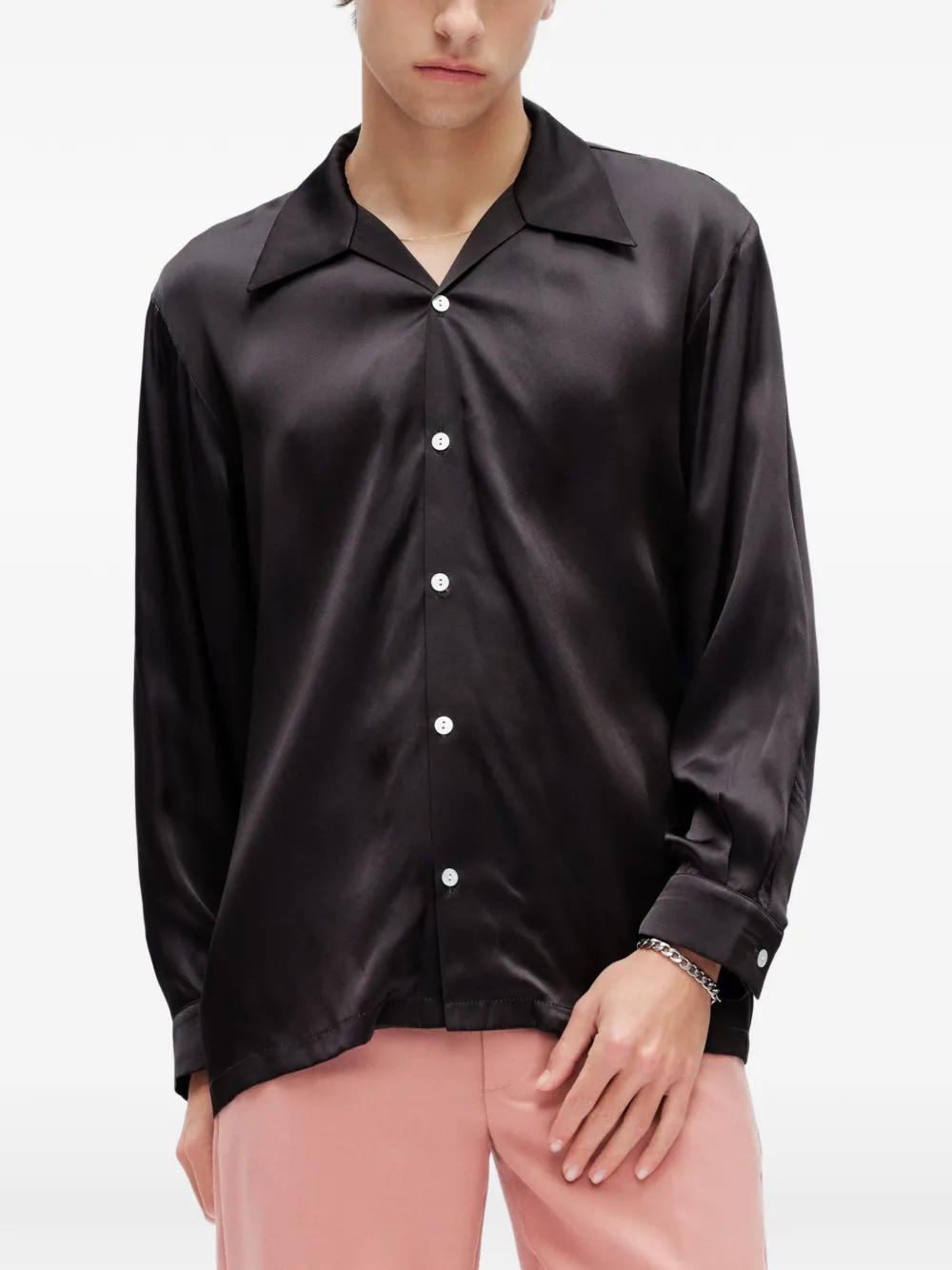 Endless Joy Axis Mundi Long-sleeve Shirt In Black