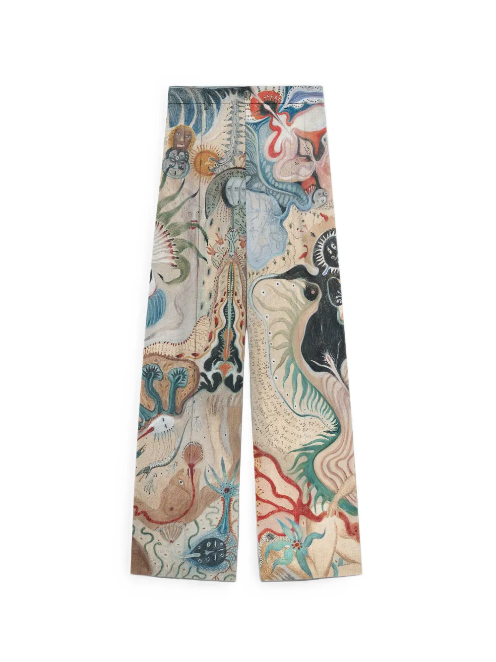 Endless Joy Eternal Squid broek met wijde pijpen Beige