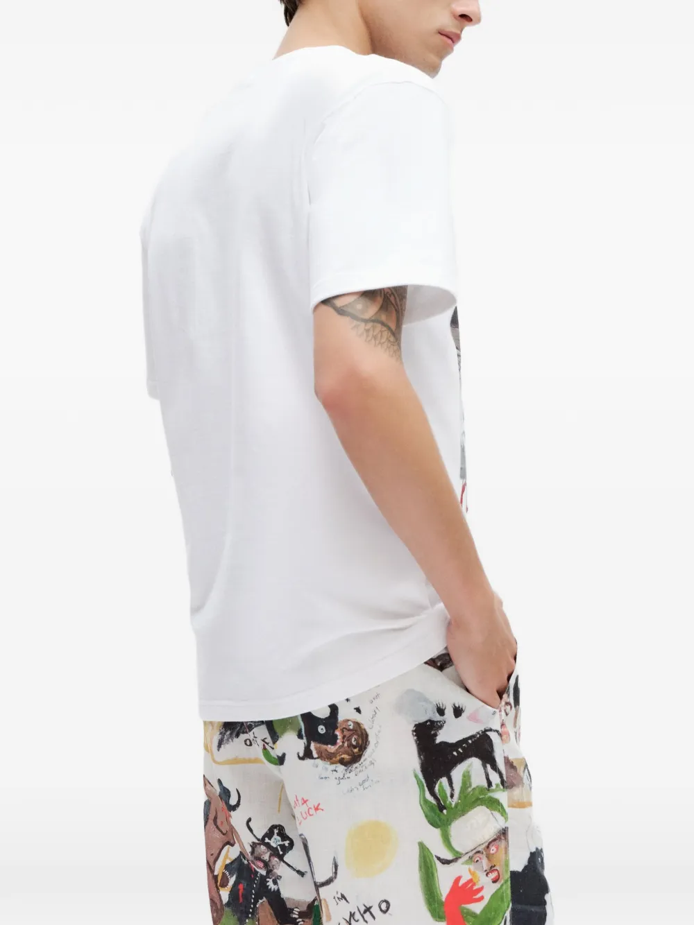 Endless Joy Hello Dear T-shirt met grafische print Wit