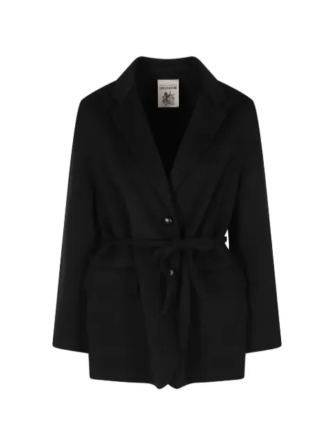 Semicouture belted wool coat