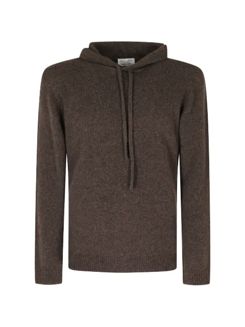 Roberto Collina drawstring knitted wool hoodie
