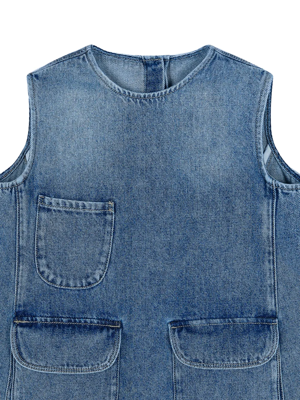 jnby by JNBY Spijkerjurk met voorzak Blauw