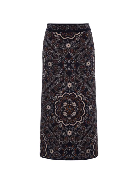 Cara Cara Clara bandana-jacquard maxi skirt
