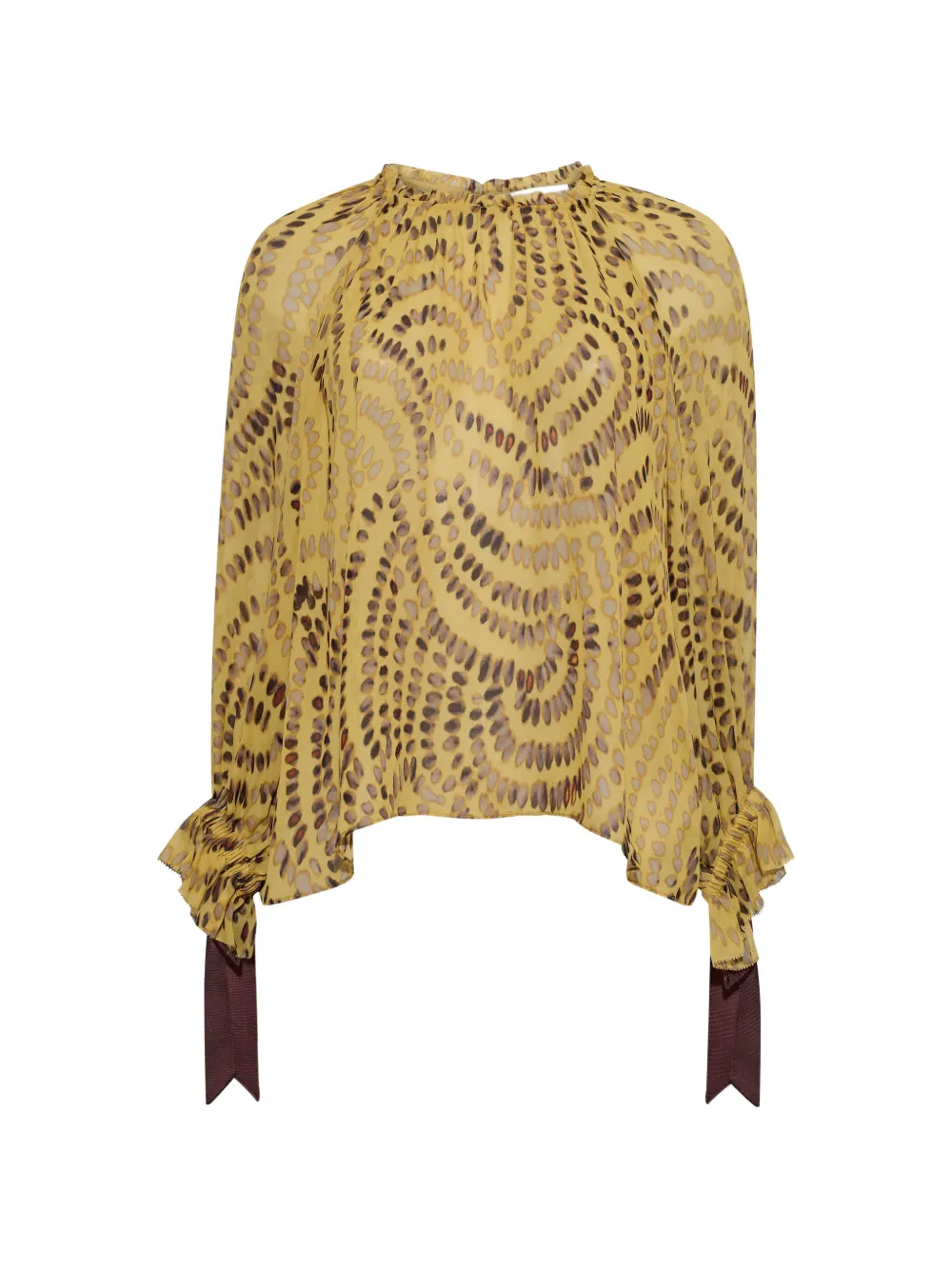 Cara Cara Top Cecile con ruches - Giallo