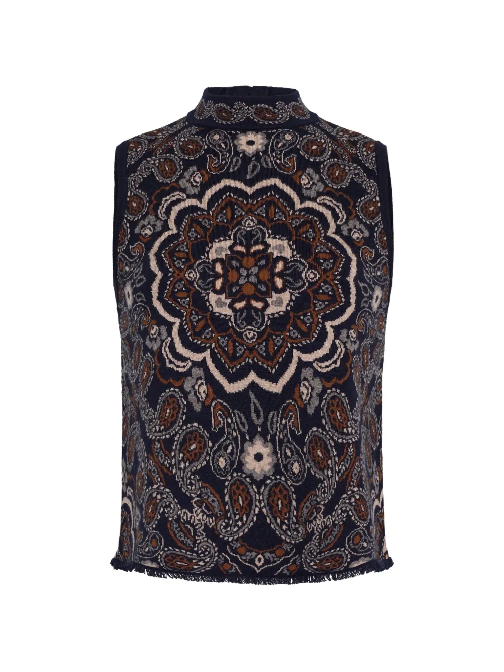 Cara Cara Top Julissa jacquard - Blu