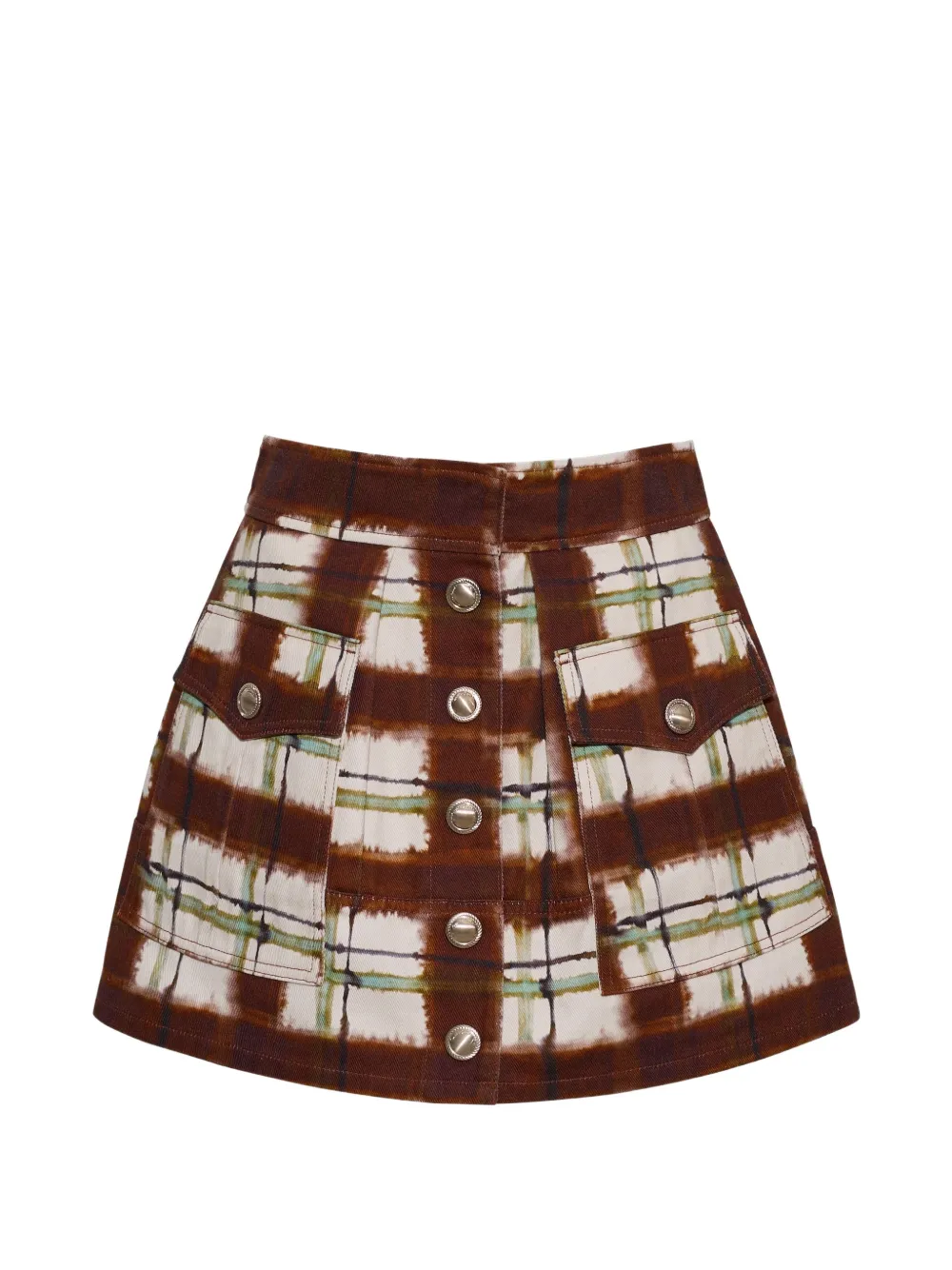 Cara Cara Fatima A-line mini skirt - Marrone