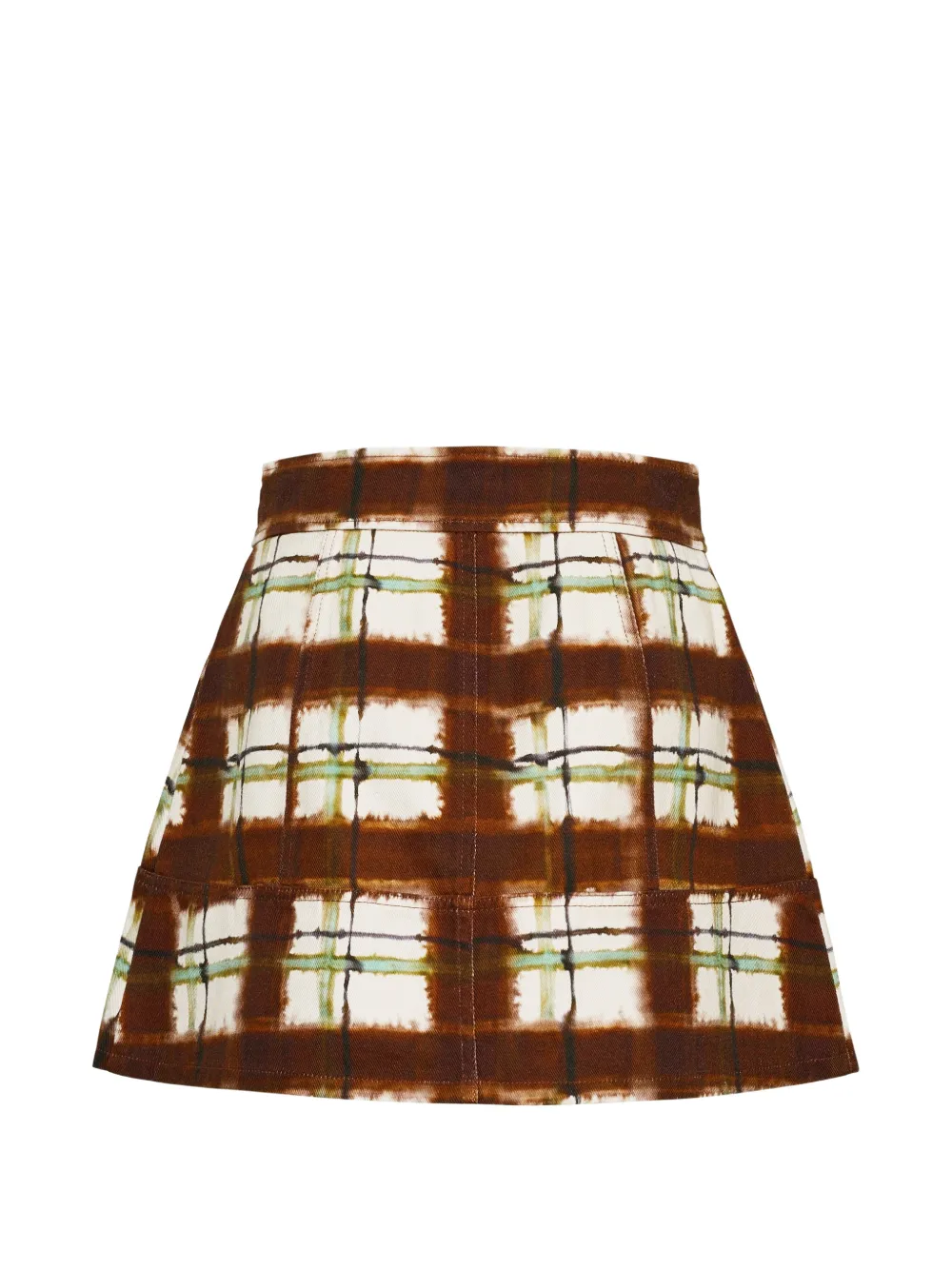 Cara Fatima mini-rok met A-lijn Bruin