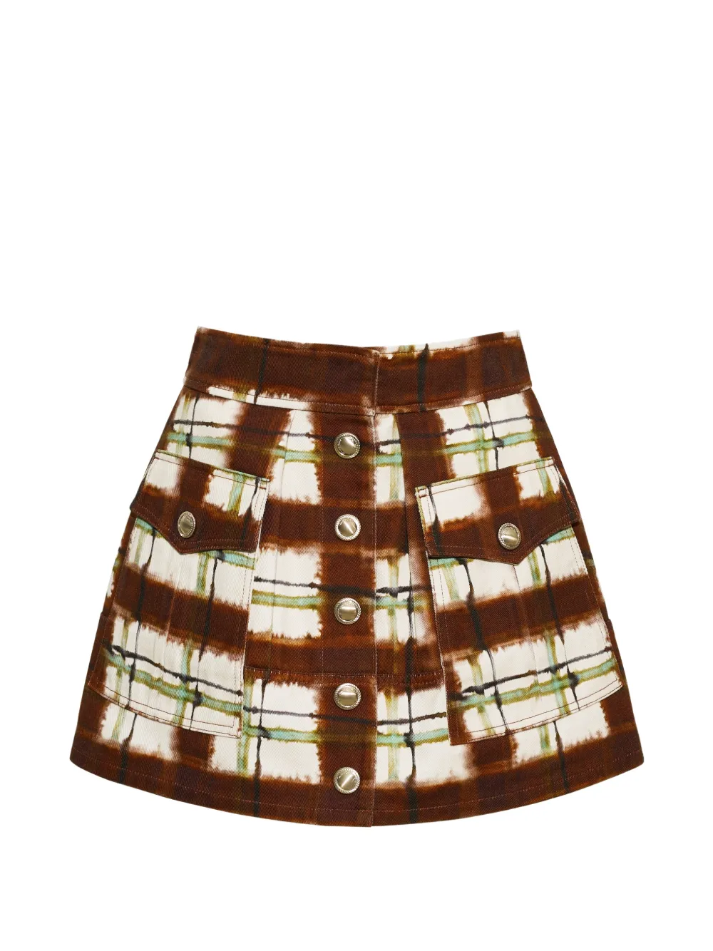 Cara Cara Fatima A-line mini skirt - Marrone