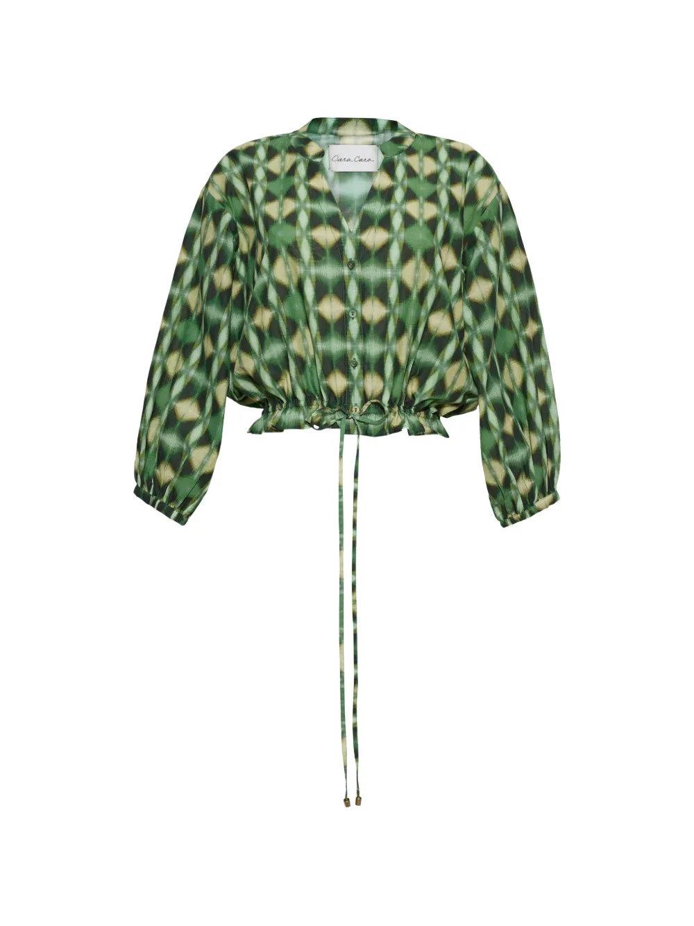 Cara Cara Perrin geometric-print blouse - Verde
