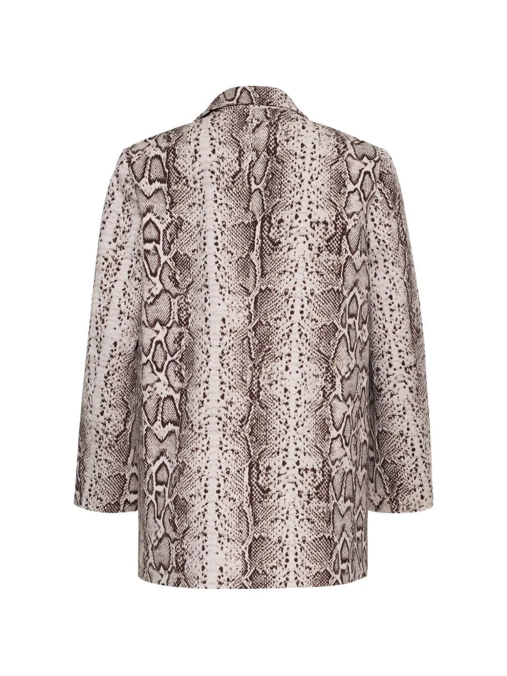 Cara Romeo blazer met slangenprint Beige