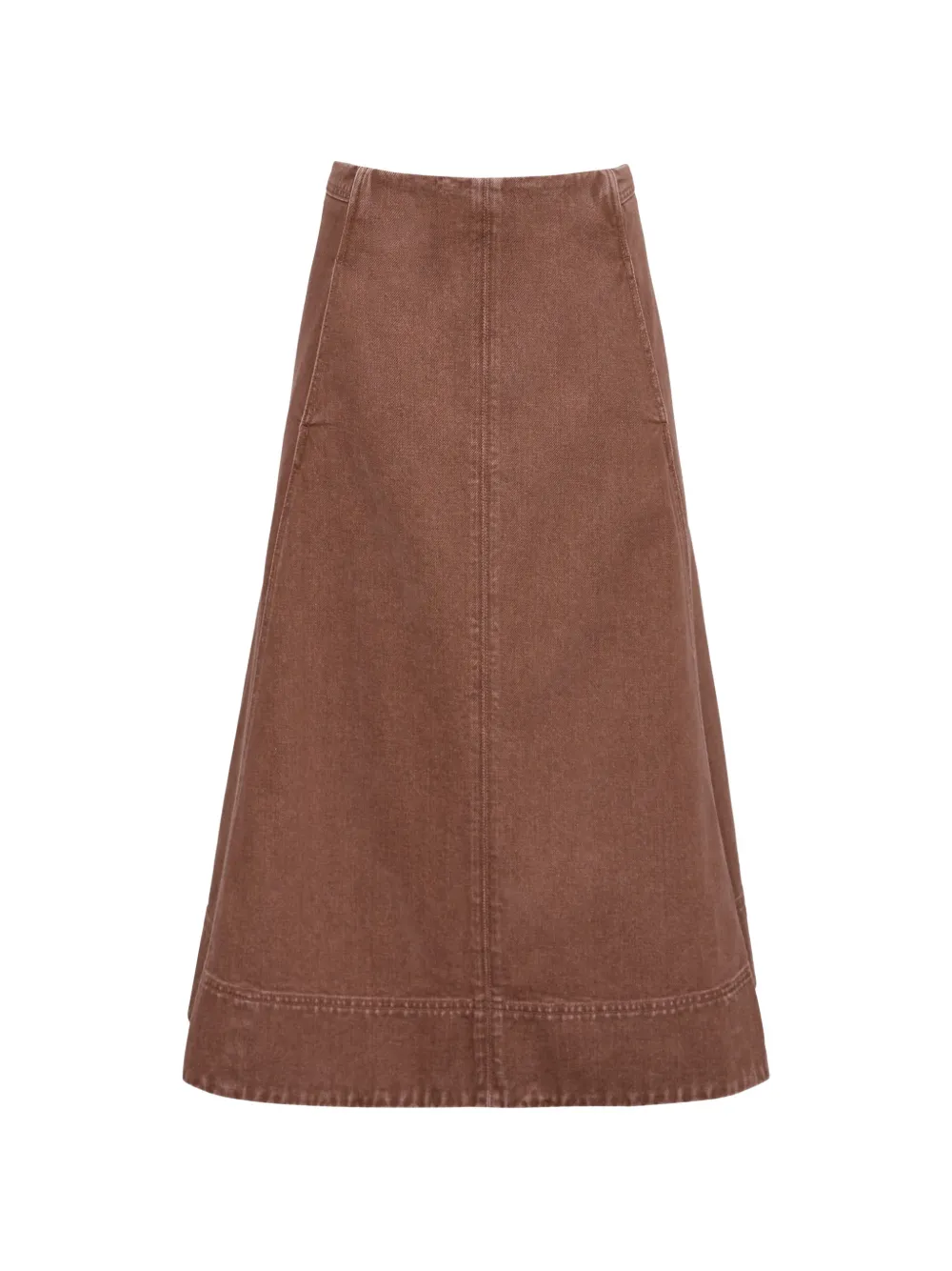 Cara Cara Aisha panelled midi skirt - Braun