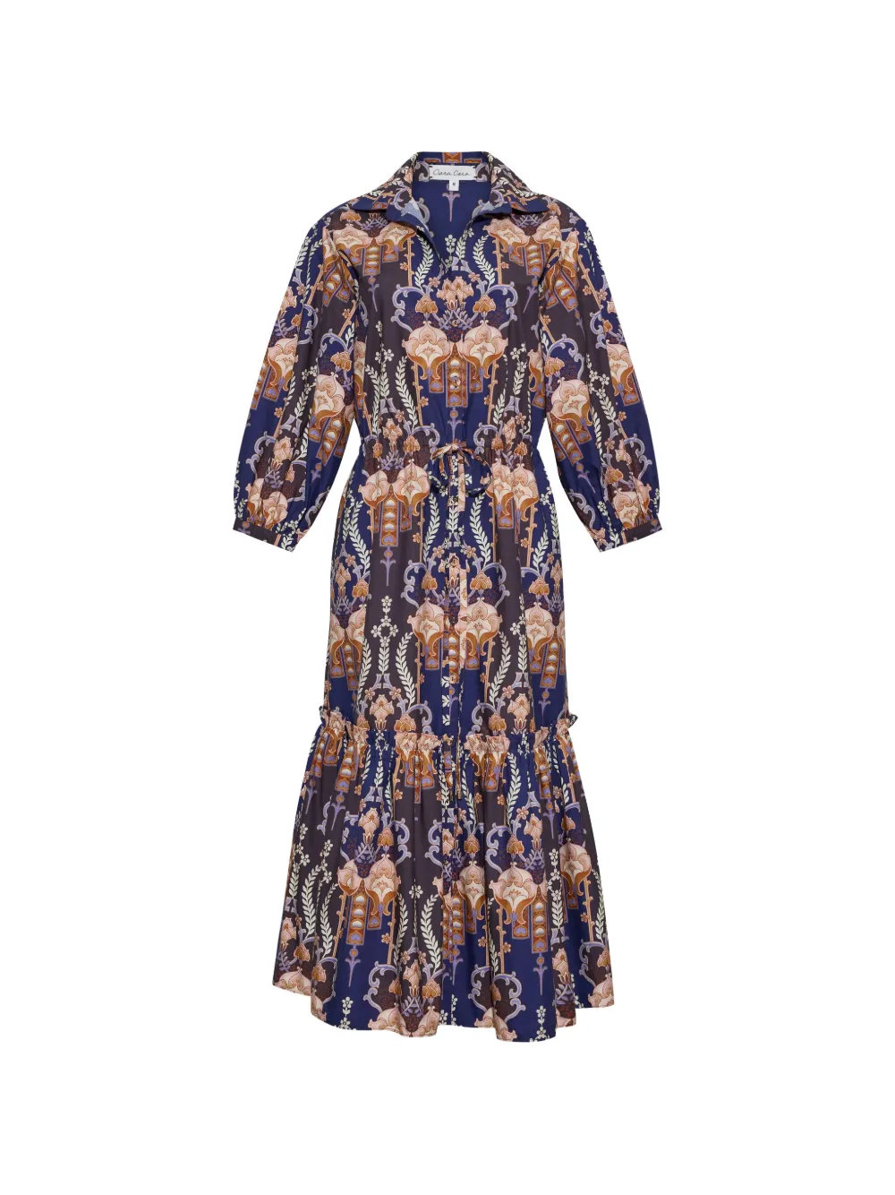 Cara Cara Hutton floral-print midi dress
