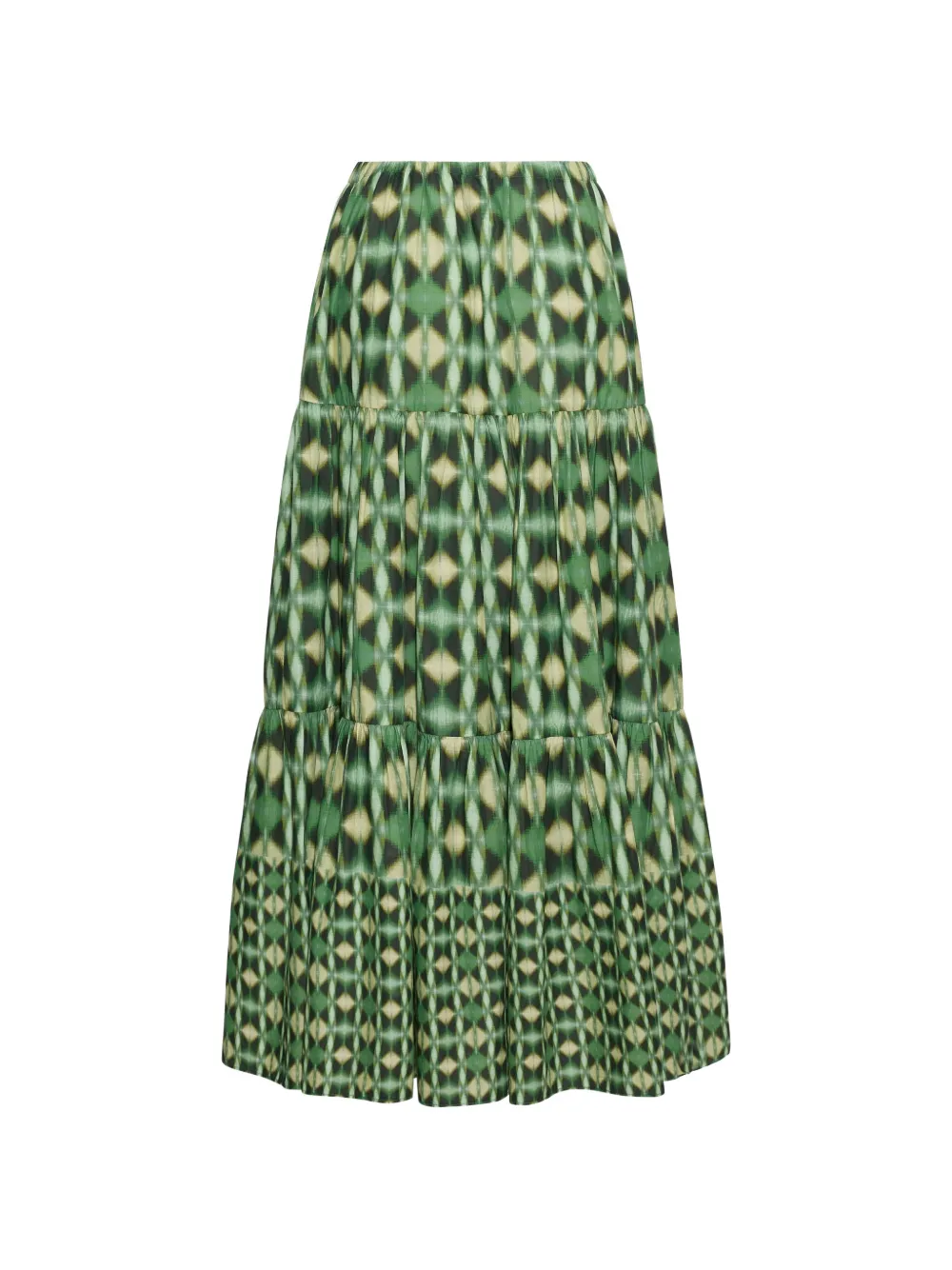 Cara Melanie gelaagde maxi-rok Groen
