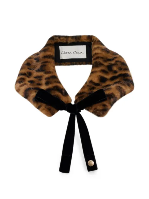 Cara Cara Stirling leopard-print collar