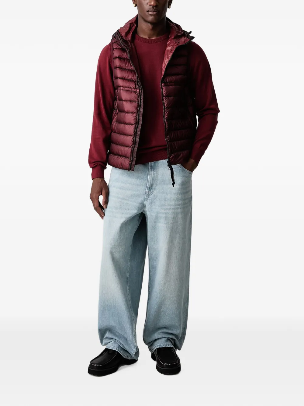 C.P. Company Goggle gewatteerde bodywarmer Rood