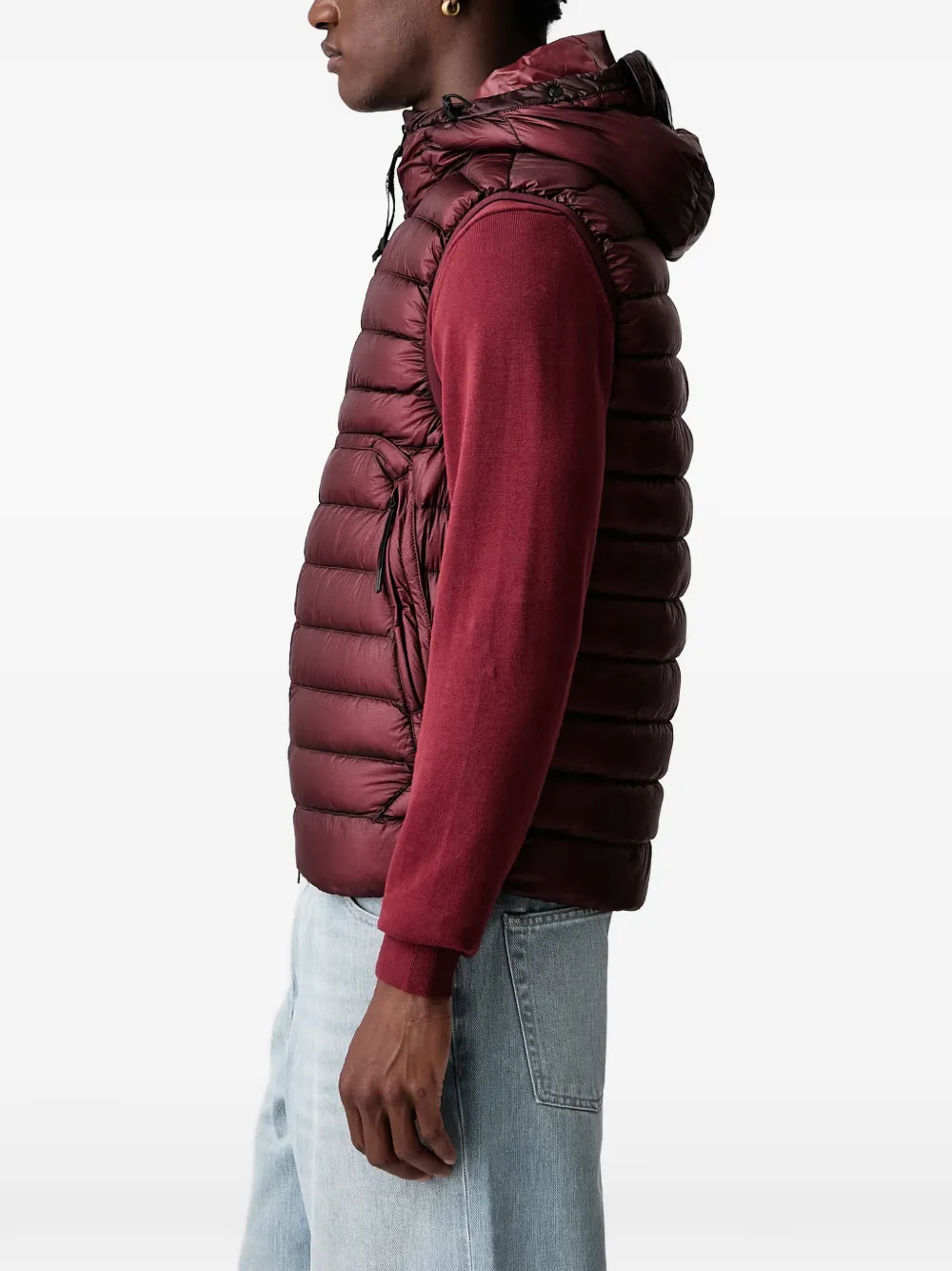 C.P. Company Goggle gewatteerde bodywarmer Rood