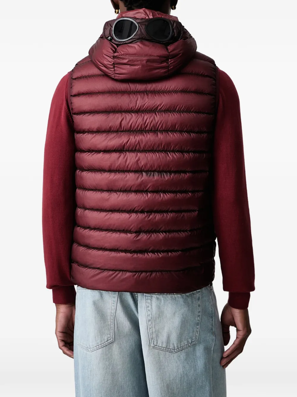 C.P. Company Goggle gewatteerde bodywarmer Rood