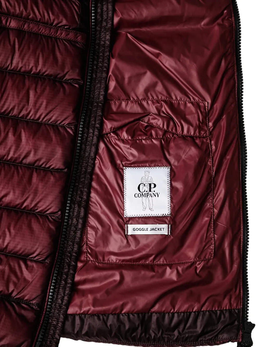 C.P. Company Goggle gewatteerde bodywarmer Rood