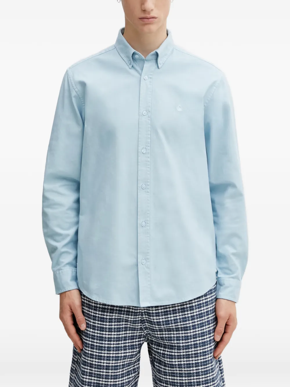 Carhartt WIP L S Bolton shirt Blauw