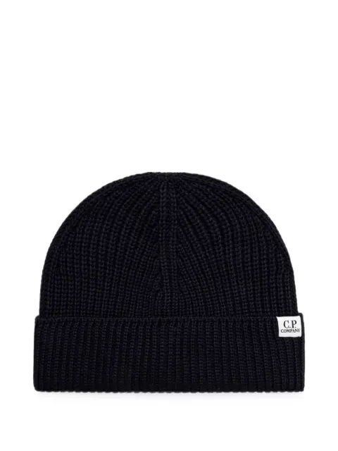 C.P. Company ribbed-knit beanie hat