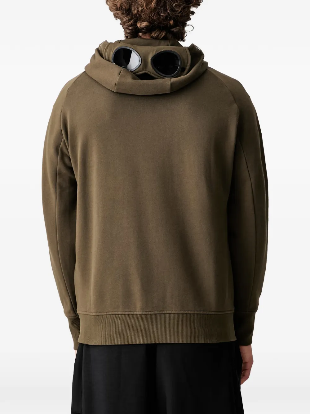 C.P. Company Hoodie met rits Groen