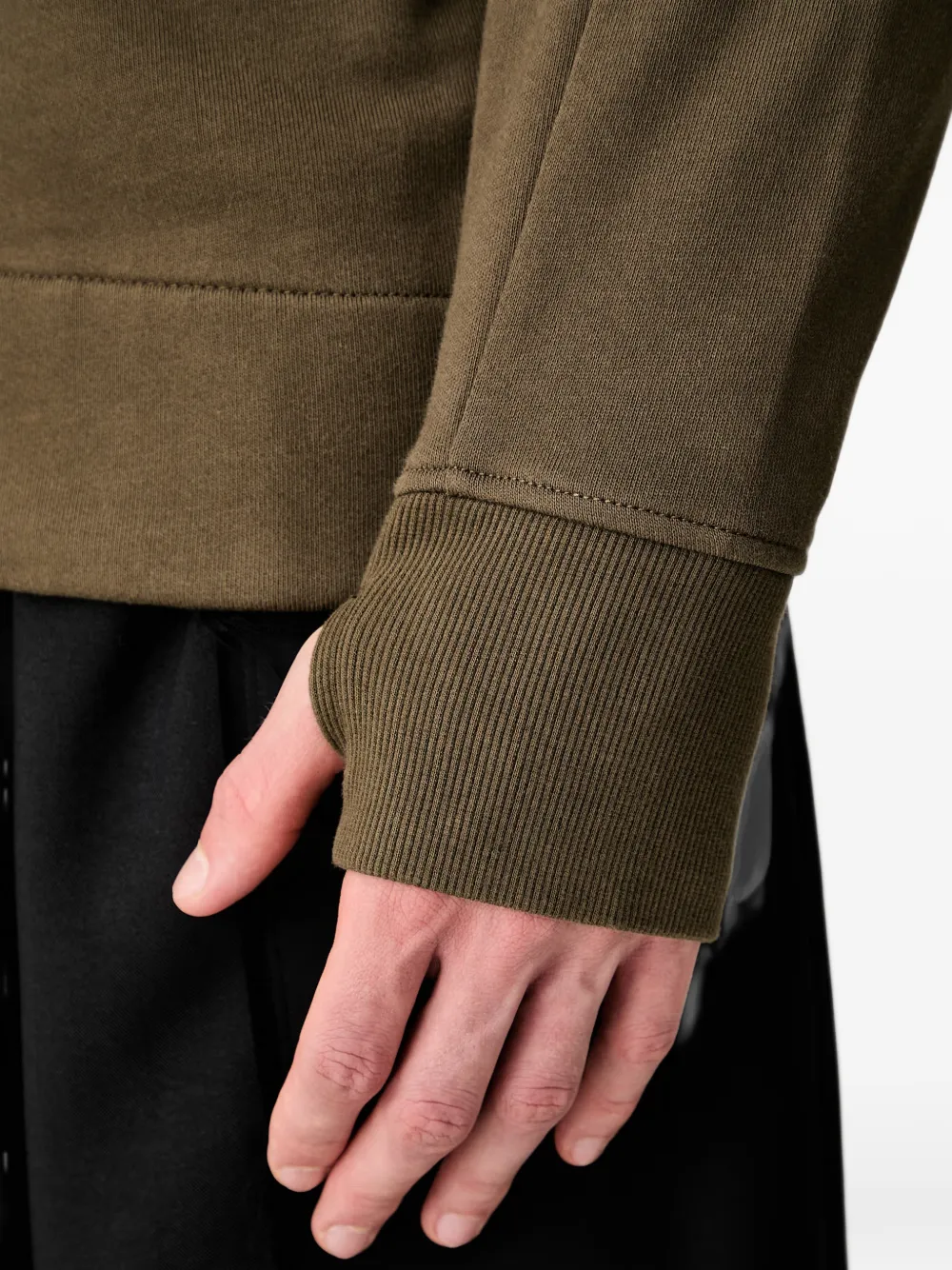 C.P. Company Hoodie met rits Groen