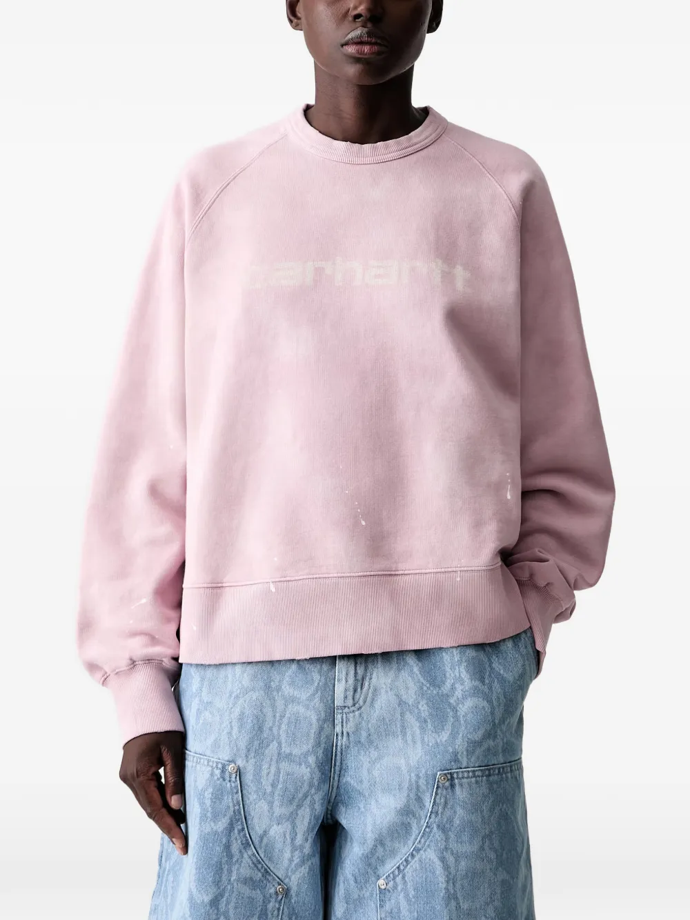 Carhartt WIP Painter logo-print raglan-sleeve sweater - Rosa