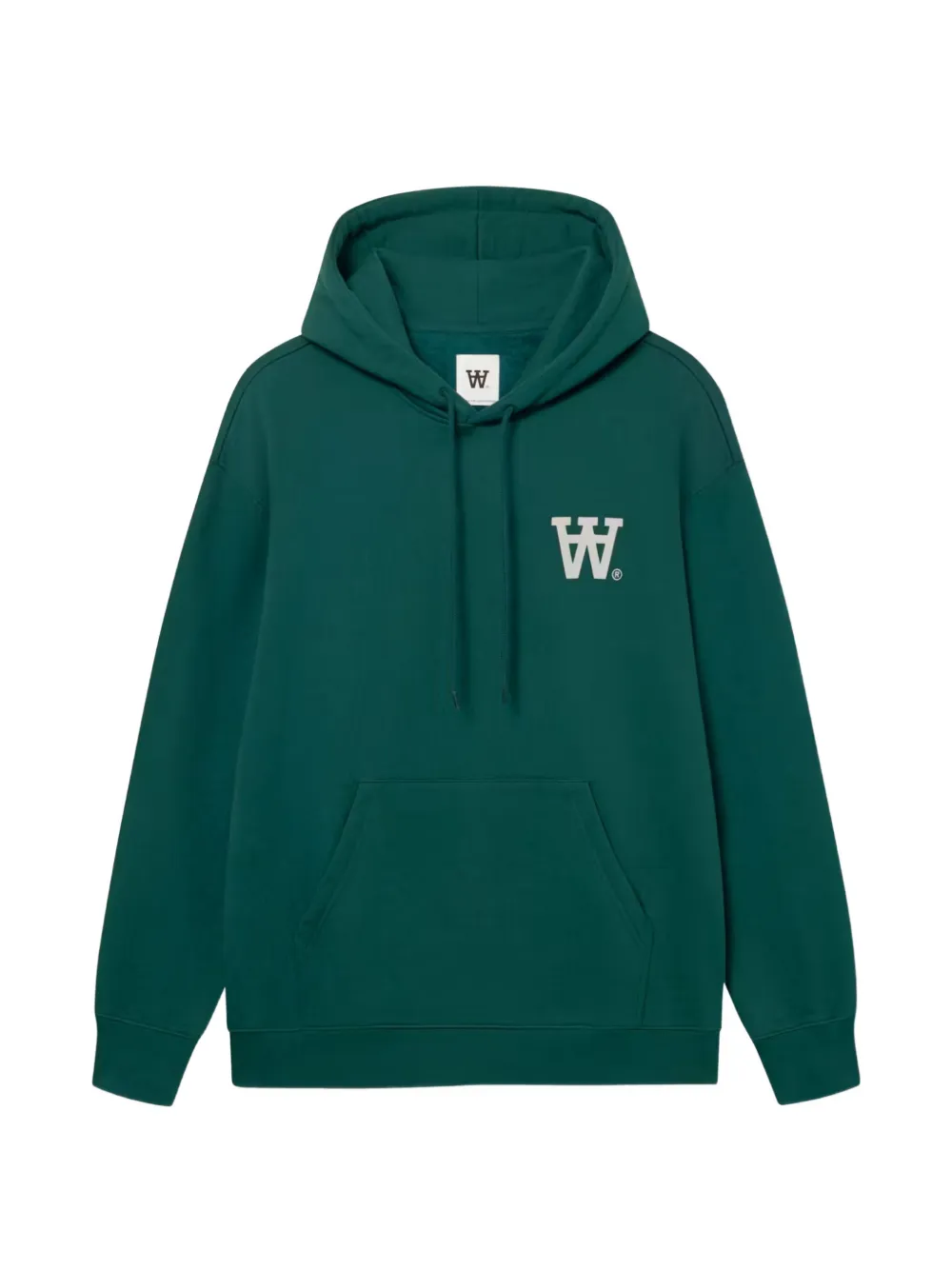 Wood Wood WWCass AA Hoodie mit Logo-Print - Grün