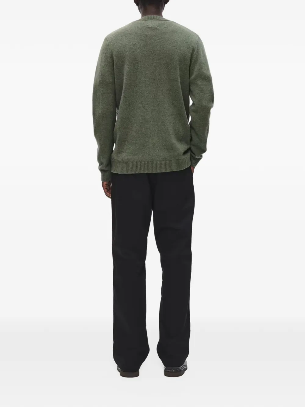 Wood WWTay trui met logo-patch Groen