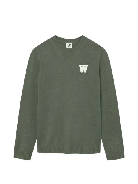 Wood Wood WWTay logo-patch sweater