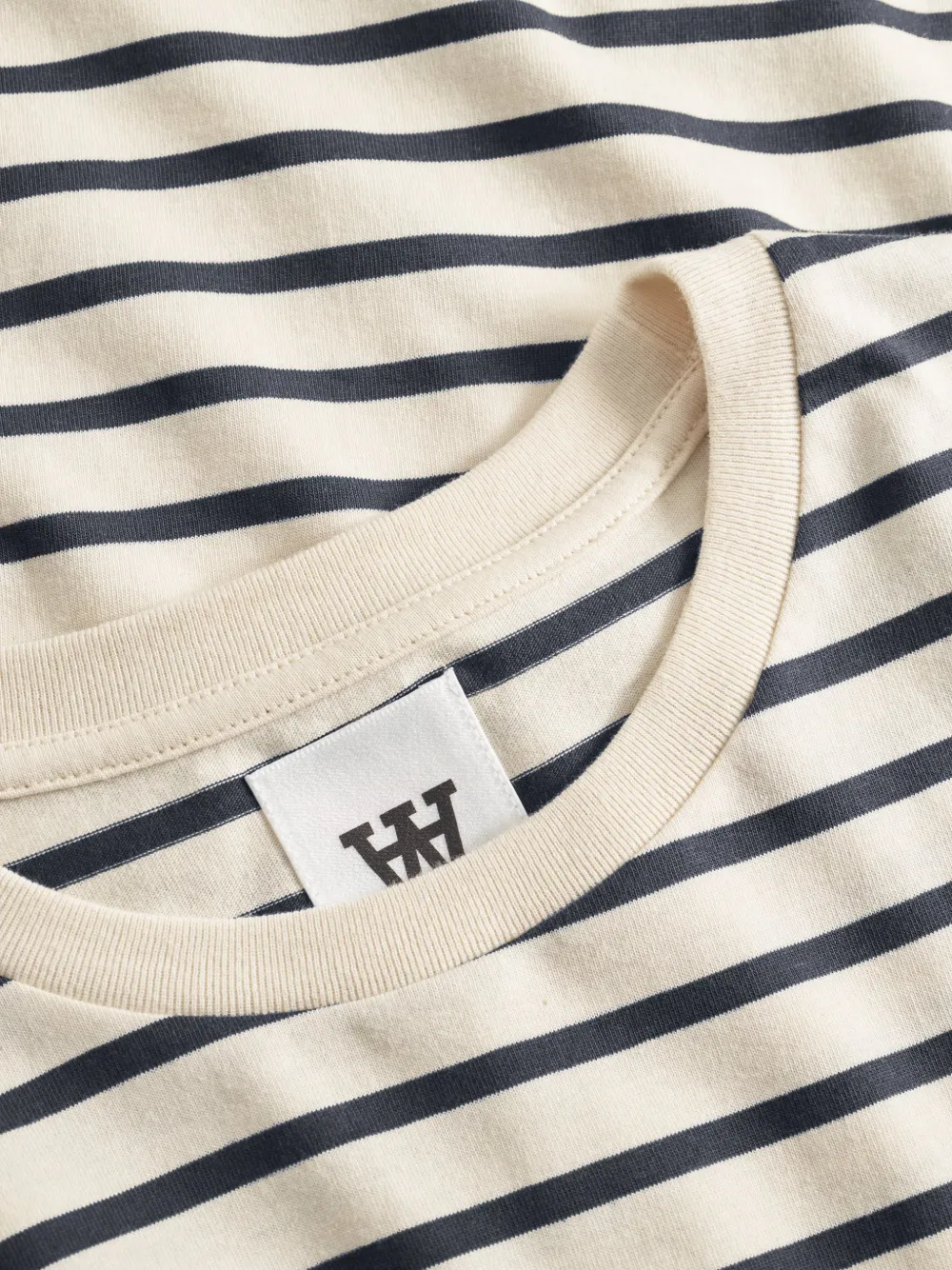 Wood T-shirt met logopatch Wit
