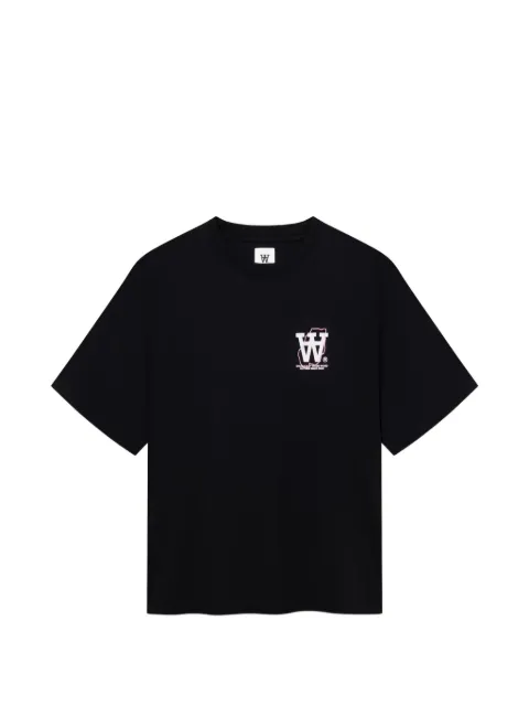 Wood Wood WWLiam Map T-shirt i bomuld med logotryk