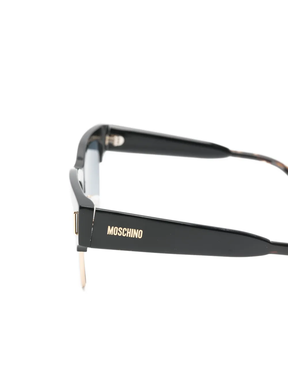 Moschino Eyewear browline-frame sunglasses Zwart