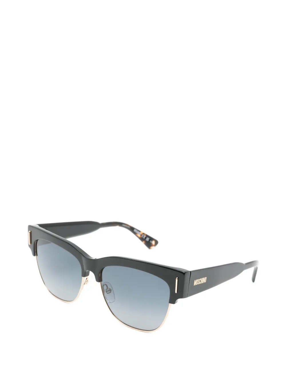 Moschino Eyewear browline-frame sunglasses Zwart