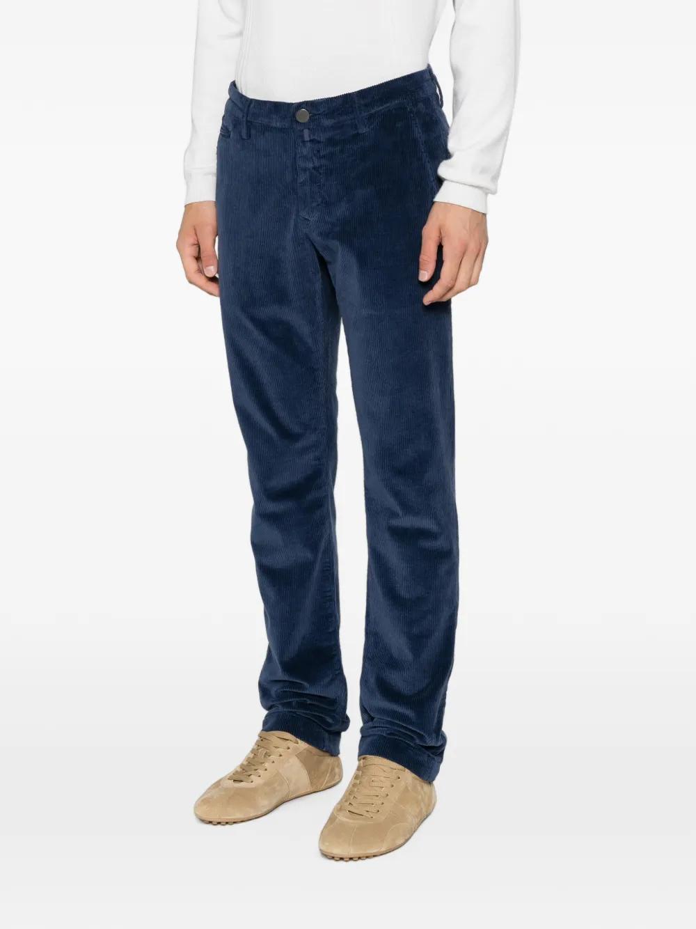 Jacob Cohën Bobby ribfluwelen chino Blauw