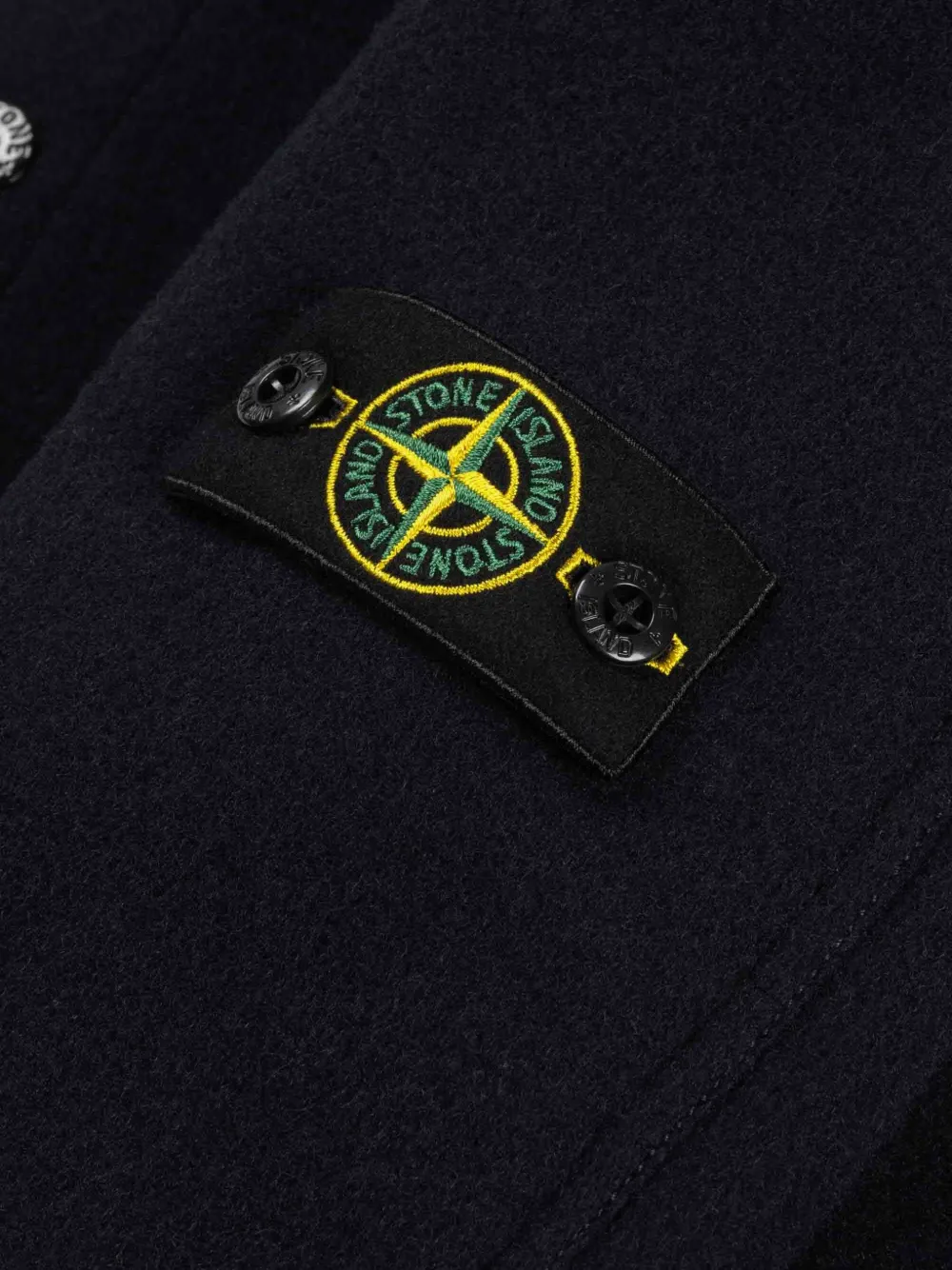 Stone Island Junior Jack met logopatch Blauw