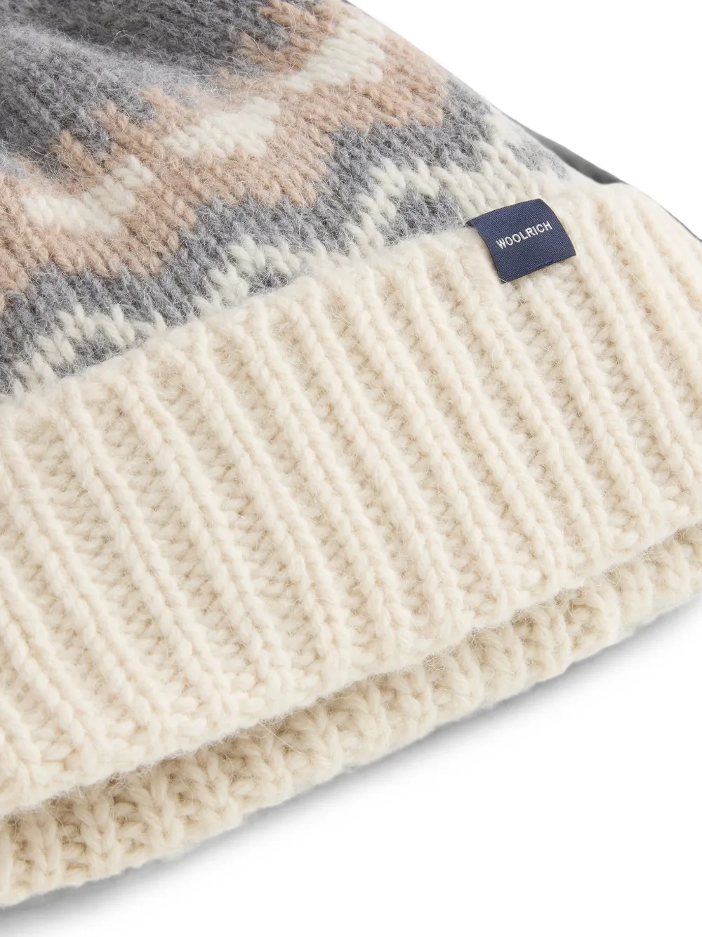 Woolrich Fair Isle muts Grijs